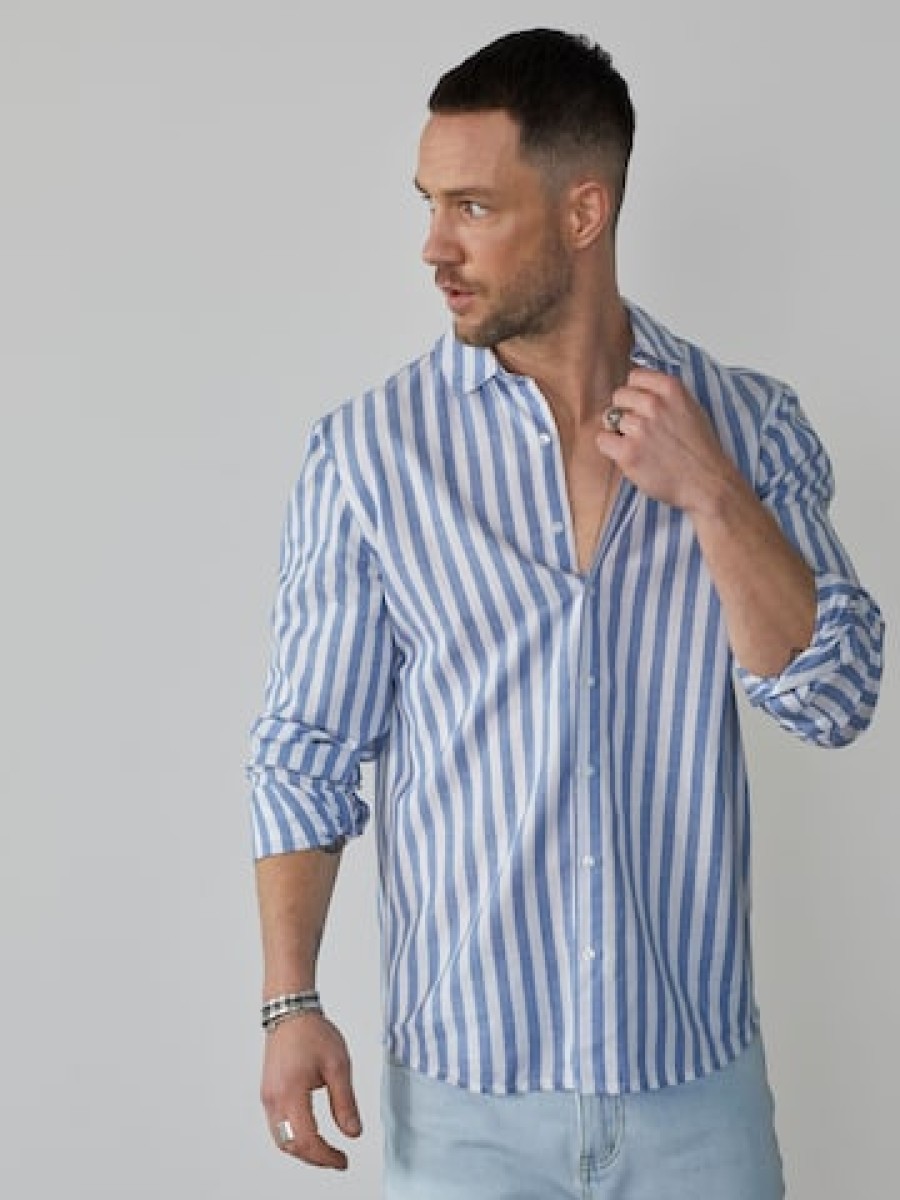 Hombres DAN Camisas Con Botones | Camisa Regular Fit Con Botones 'Baran'