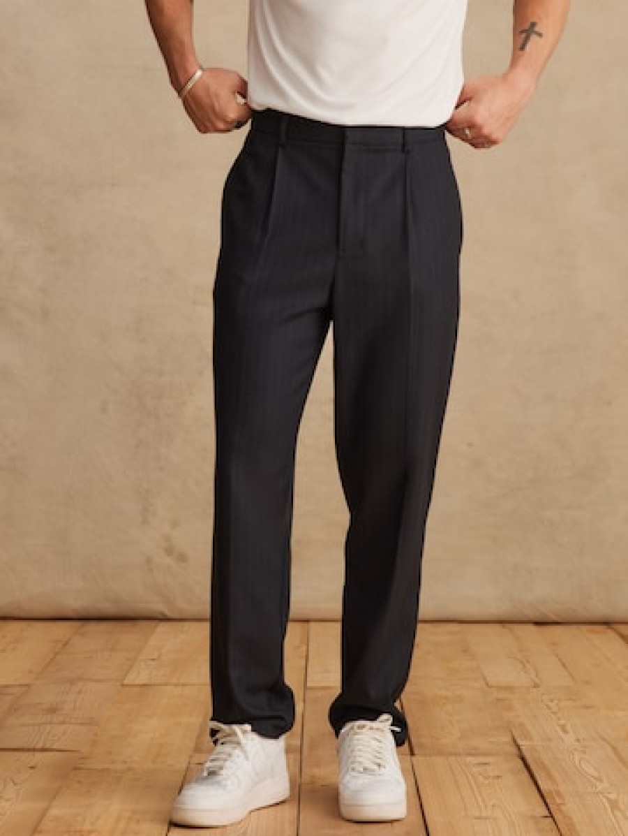 Hombres DAN Pantalones | Pantalon Regular Con Pliegues 'Mert'