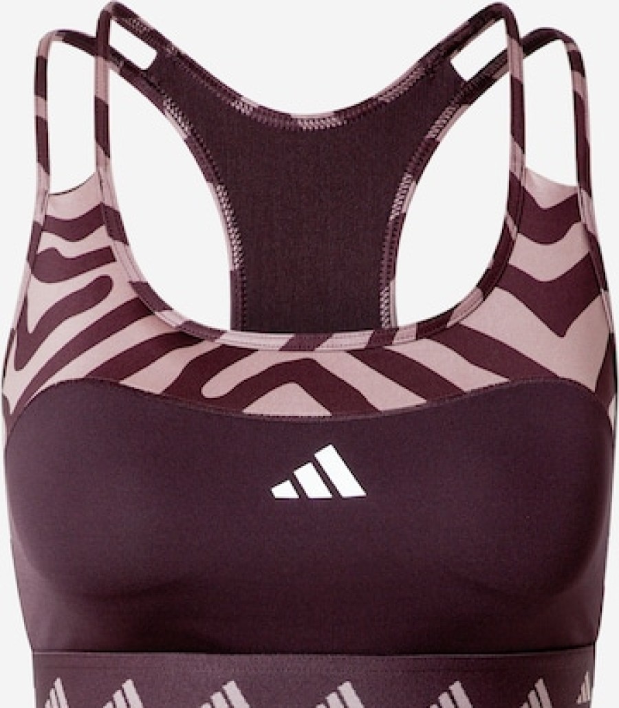 Mujer Deportes Sostenibilidad | Sujetador Deportivo Bralette 'Hyperglam Techfit Medium-Suporte Zebra'