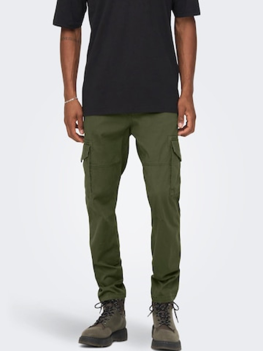 Hombres Solo Pantalones | Pantalones Cargo Conicos 'Dean'