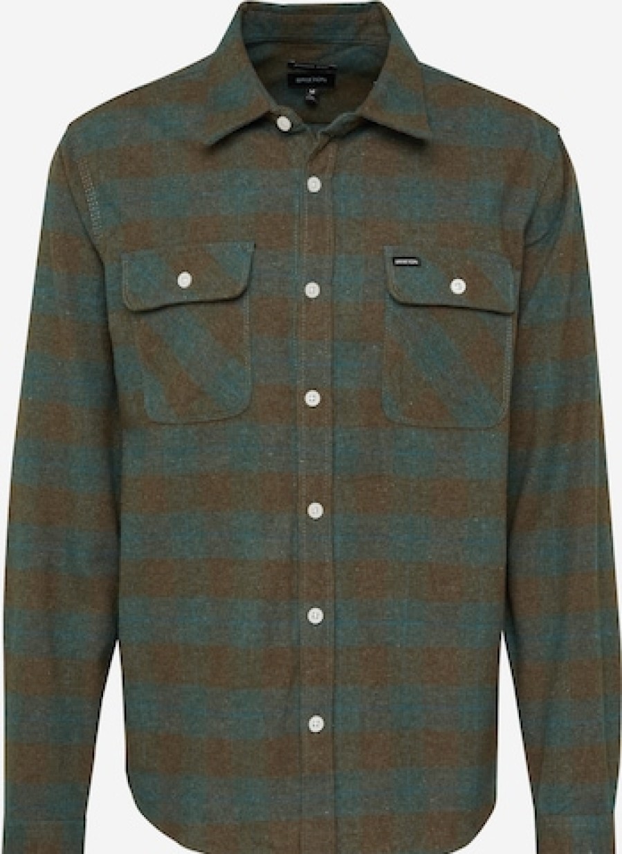 Hombres Brixton Tallas Grandes | Camisa Regular Fit Con Botones 'Bowery'